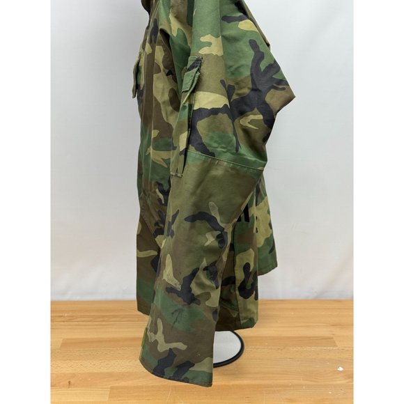 US Military ECWCS Cold Weather Parka Field Jacket Woodland Camo Large Short - Picture 5 of 12